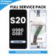 Samsung Galaxy S20 4G G980 / 5G G981 LCD Screen Replacement with Digitizer Assembly [With Frame] [Without Front Camera] [Service Pack] [Cloud Blue]
