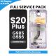 Samsung Galaxy S20 Plus 4G G985 / 5G G986 LCD Screen Replacement with Digitizer Assembly [With Frame] [Without Front Camera] [Service Pack] [Cosmic Grey]