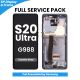 Samsung Galaxy S20 5G Ultra G988 LCD Screen Replacement with Digitizer Assembly [With Frame] [Service Centre Pack] [Cosmic Grey]