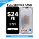 Samsung Galaxy S24 FE 2024 OLED Screen Replacement with Digitizer Assembly [With Frame] [Service Pack] [Silver]