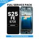 Samsung Galaxy S25 FE S731 OLED Screen Replacement with Digitizer Assembly [With Frame] [Service Pack] [Jetblack]