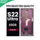 Samsung Galaxy S22 Ultra S908 OLED Screen Replacement with Digitizer Assembly [With Frame] [Aftermarket] [Burgundy]
