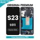 Samsung Galaxy S23 S911 OLED Screen Replacement with Digitizer Assembly [with Frame] [Original New Display] [Phantom Black]