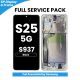 Samsung Galaxy S25 Edge 5G S937 OLED Screen Replacement with Digitizer Assembly [With Frame] [Service Pack] [Titanium Jetblack]