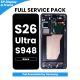 Samsung Galaxy S26 Ultra S948 2026 OLED Screen Replacement with Digitizer Assembly [With Frame] [Service Pack] [Black]