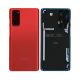 Samsung Galaxy S20 FE 4G G780 / 5G G781 Back Rear Battery Cover Housing Door Replacement [With Camera Lens] [Aftermarket] [Cloud Red]