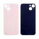 iPhone 13 Mini Back Rear Battery Cover Housing Door Replacement [With Large Camera Hole] [Camera Ring and Rear Glass 2in1] [Glass Only] [High Quality] [Pink]