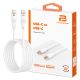 Powerboost USB-C to USB-C Charge & Sync Cable [120cm] [White] [Max 60W]