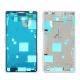 [000] Sony Xperia Z3 Compact Middle Metal Frame Bezel Plate Housing with Dust Plug Covers [White]